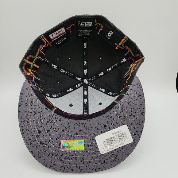 New Era Graphite New York Mets City Connect‎ 59FIFTY Fitted Hat Size 8 (XL) NEW - Picture 9 of 16